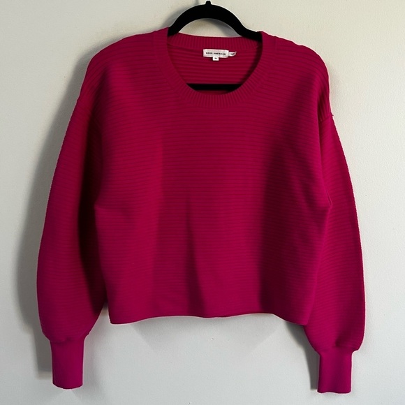 Good American Ribbed Crewneck Pullover Sweater - Picture 4 of 13